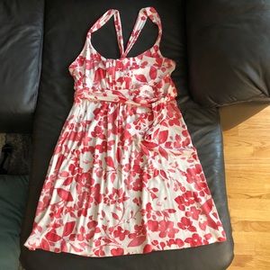 American Eagle Floral Knot Back Strap Dress